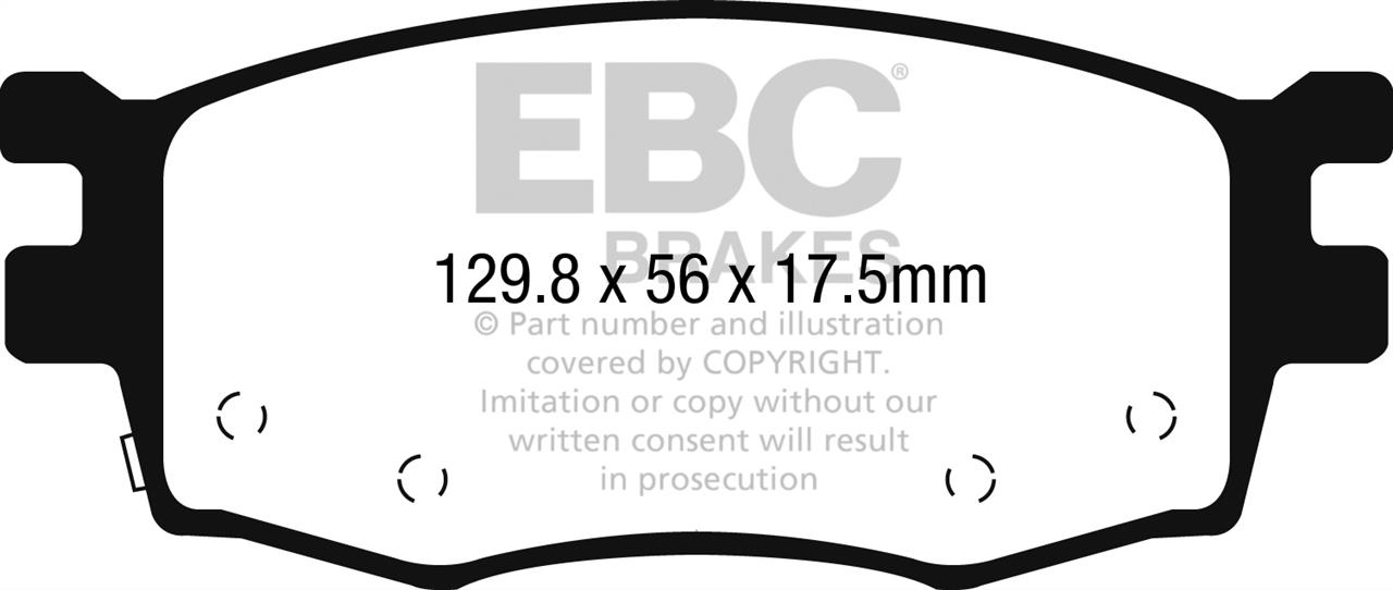 EBC DPX2282 Тормозные колодки дисковые, комплект DPX2282: Отличная цена - Купить в Польше на 2407.PL!