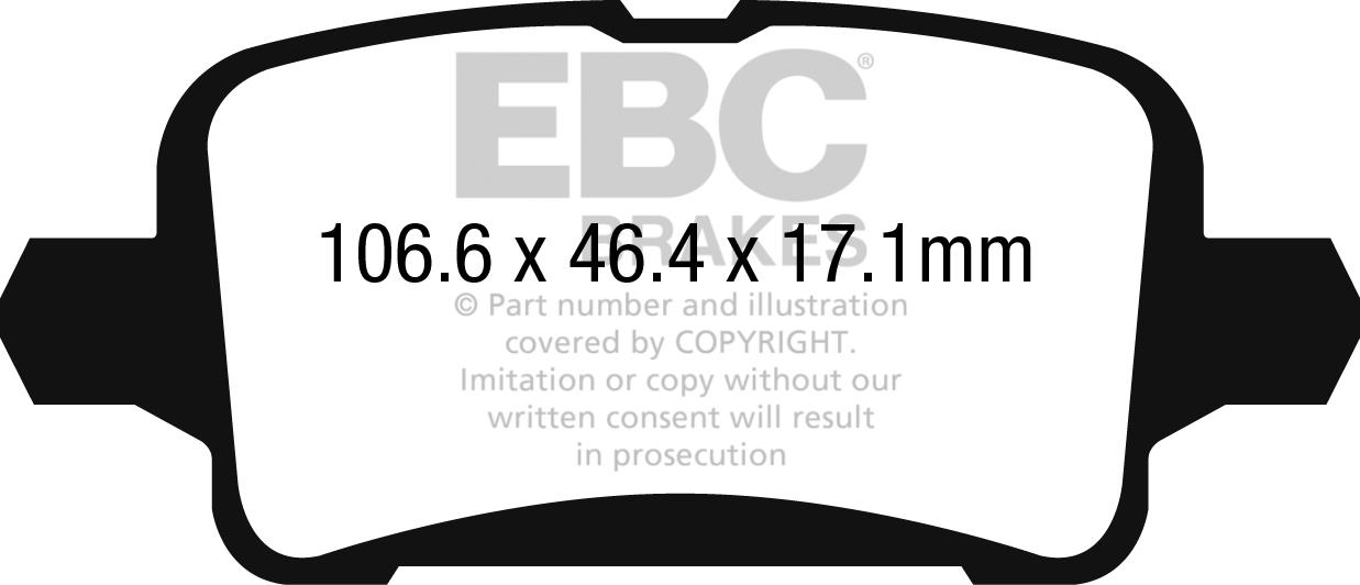 EBC DPX2268 Brake Pad Set, disc brake DPX2268: Buy near me at 2407.PL in Poland at an Affordable price!