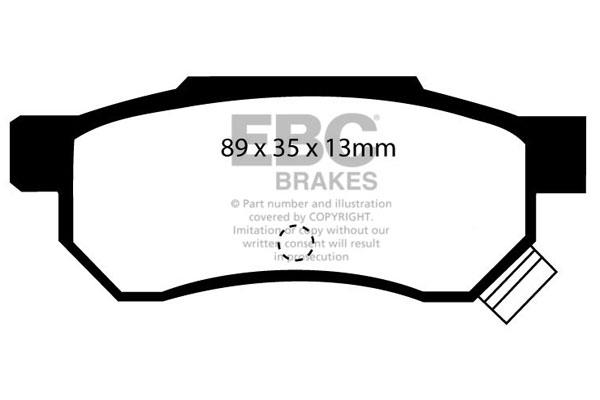 EBC DP642/2 Brake Pad Set, disc brake DP6422: Buy near me in Poland at 2407.PL - Good price!