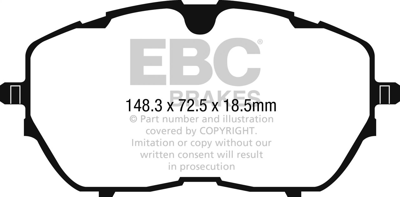 EBC DPX2265 Brake Pad Set, disc brake DPX2265: Buy near me in Poland at 2407.PL - Good price!