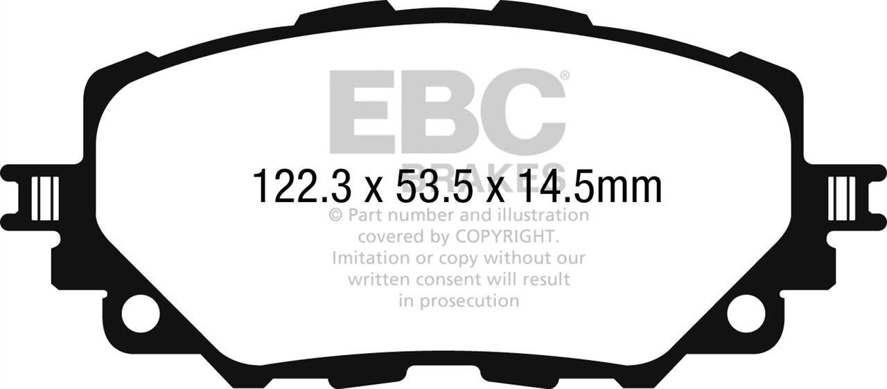 EBC DPX2263 Гальмівні колодки, комплект DPX2263: Приваблива ціна - Купити у Польщі на 2407.PL!