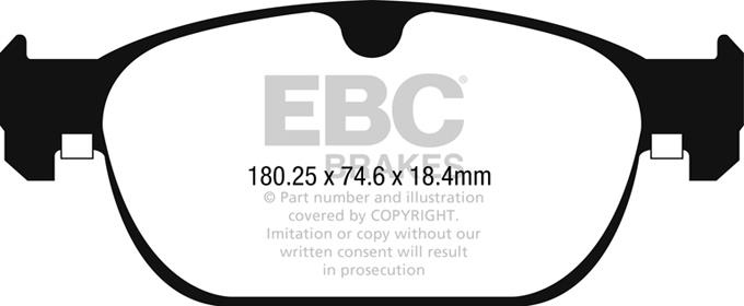 EBC DPX2260 Тормозные колодки дисковые, комплект DPX2260: Купить в Польше - Отличная цена на 2407.PL!