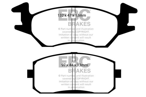 EBC DP638 Brake Pad Set, disc brake DP638: Buy near me at 2407.PL in Poland at an Affordable price!