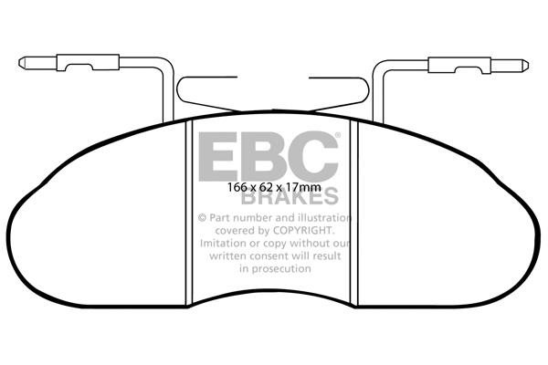 EBC DP633/2 Brake Pad Set, disc brake DP6332: Buy near me in Poland at 2407.PL - Good price!