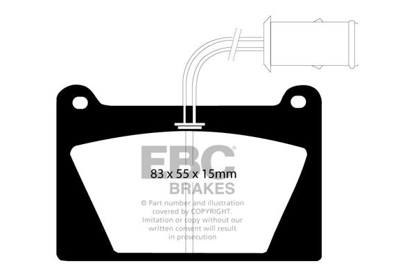 EBC DP627 Brake Pad Set, disc brake DP627: Buy near me in Poland at 2407.PL - Good price!