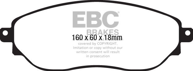 EBC DPX2226 Тормозные колодки дисковые, комплект DPX2226: Отличная цена - Купить в Польше на 2407.PL!