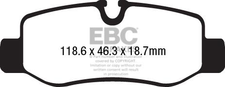EBC DPX2224 Гальмівні колодки, комплект DPX2224: Приваблива ціна - Купити у Польщі на 2407.PL!