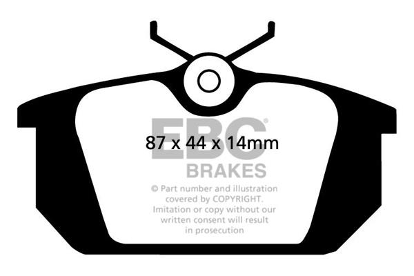 EBC DP596 Brake Pad Set, disc brake DP596: Buy near me in Poland at 2407.PL - Good price!