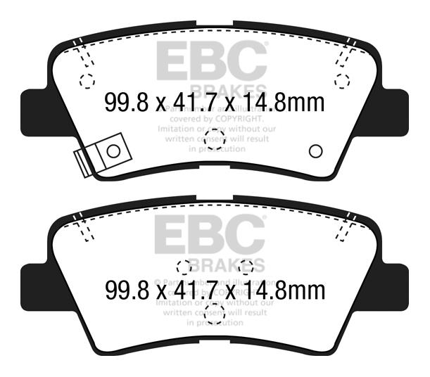 EBC DPX2188 Brake Pad Set, disc brake DPX2188: Buy near me in Poland at 2407.PL - Good price!