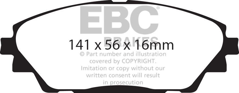 EBC DPX2185 Тормозные колодки дисковые, комплект DPX2185: Отличная цена - Купить в Польше на 2407.PL!