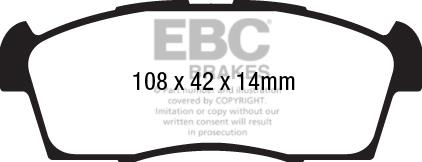 EBC DPX2184 Тормозные колодки дисковые, комплект DPX2184: Отличная цена - Купить в Польше на 2407.PL!