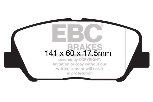 EBC DPX2172 Brake Pad Set, disc brake DPX2172: Buy near me in Poland at 2407.PL - Good price!