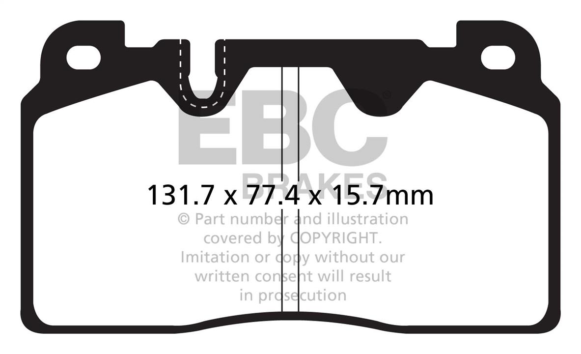 EBC DPX2168 Brake Pad Set, disc brake DPX2168: Buy near me in Poland at 2407.PL - Good price!