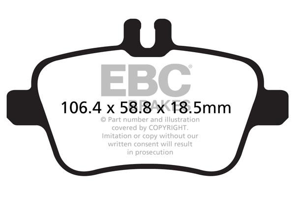 EBC DPX2157 Brake Pad Set, disc brake DPX2157: Buy near me in Poland at 2407.PL - Good price!