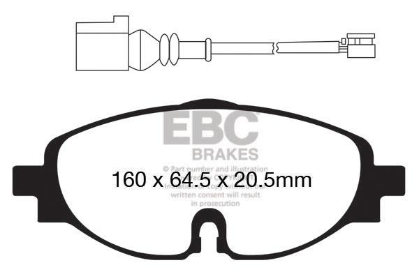 EBC DPX2150 Brake Pad Set, disc brake DPX2150: Buy near me in Poland at 2407.PL - Good price!