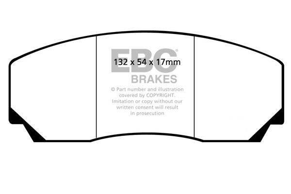 EBC DP2002 Brake Pad Set, disc brake DP2002: Buy near me in Poland at 2407.PL - Good price!