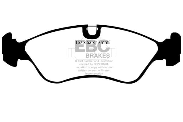EBC DP760 Brake Pad Set, disc brake DP760: Buy near me at 2407.PL in Poland at an Affordable price!