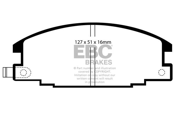 EBC DP746 Brake Pad Set, disc brake DP746: Buy near me in Poland at 2407.PL - Good price!