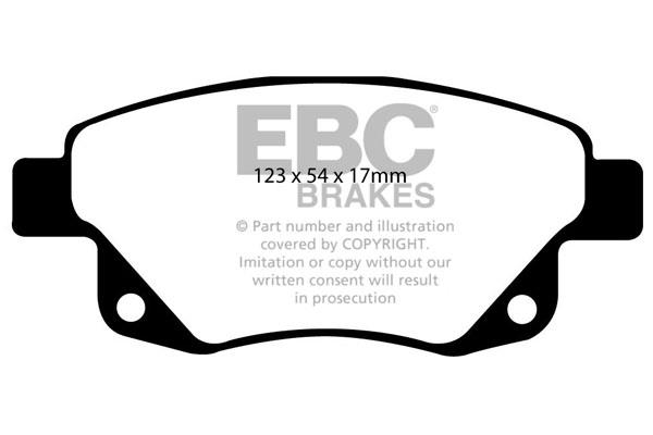 EBC DP1918 Brake Pad Set, disc brake DP1918: Buy near me in Poland at 2407.PL - Good price!
