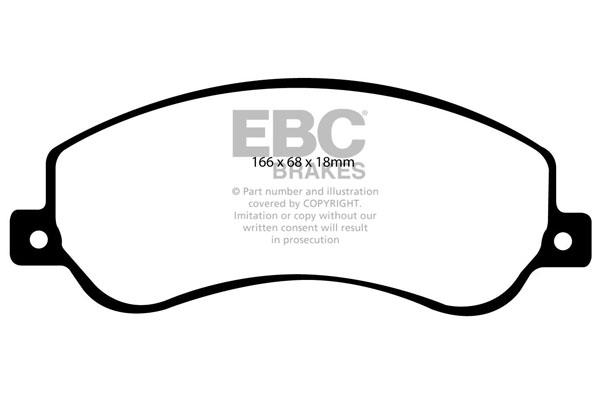 EBC DP1917 Brake Pad Set, disc brake DP1917: Buy near me in Poland at 2407.PL - Good price!