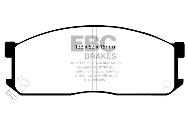 EBC DP683 Brake Pad Set, disc brake DP683: Buy near me in Poland at 2407.PL - Good price!