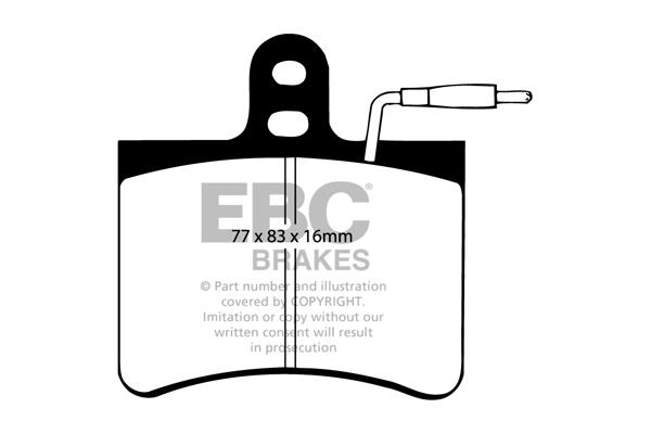 EBC DP190 Brake Pad Set, disc brake DP190: Buy near me in Poland at 2407.PL - Good price!