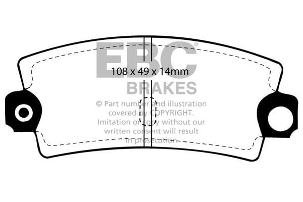 EBC DP189 Тормозные колодки дисковые, комплект DP189: Отличная цена - Купить в Польше на 2407.PL!
