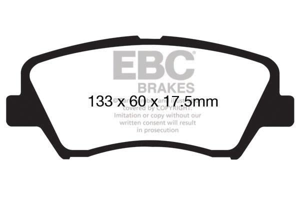 EBC DP1874 Brake Pad Set, disc brake DP1874: Buy near me in Poland at 2407.PL - Good price!