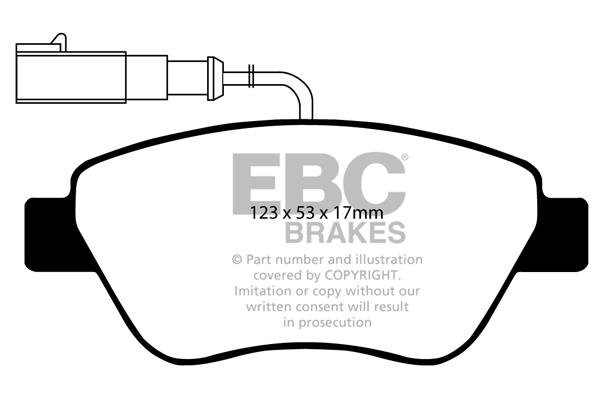 EBC DP1384 Brake Pad Set, disc brake DP1384: Buy near me in Poland at 2407.PL - Good price!