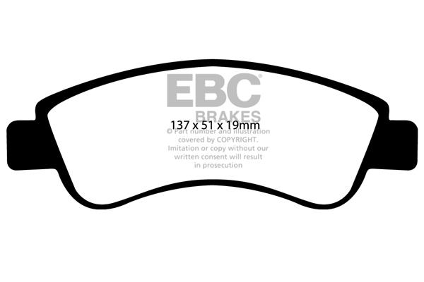 EBC DP1374 Тормозные колодки дисковые, комплект DP1374: Отличная цена - Купить в Польше на 2407.PL!