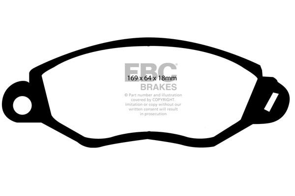 EBC DP1367 Brake Pad Set, disc brake DP1367: Buy near me in Poland at 2407.PL - Good price!