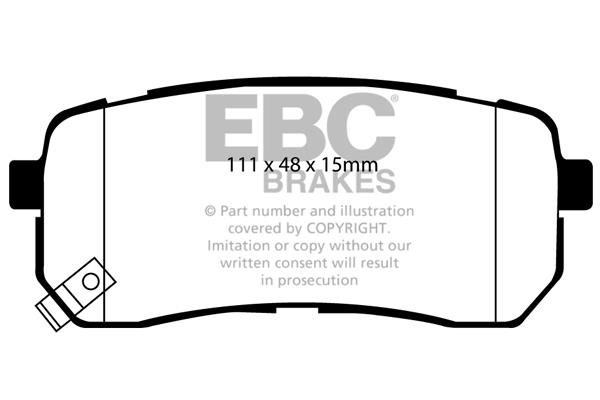 EBC DP1814 Brake Pad Set, disc brake DP1814: Buy near me in Poland at 2407.PL - Good price!