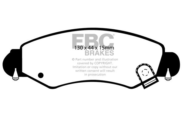 EBC DP1361 Brake Pad Set, disc brake DP1361: Buy near me in Poland at 2407.PL - Good price!