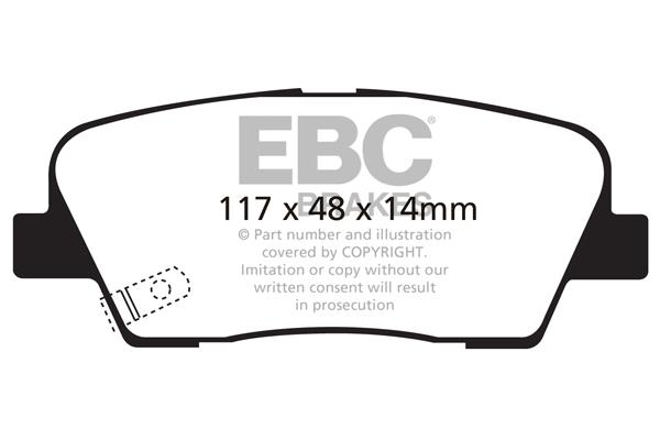 EBC DP1806 Тормозные колодки дисковые, комплект DP1806: Купить в Польше - Отличная цена на 2407.PL!