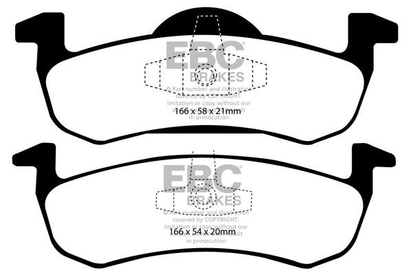 EBC DP1804 Тормозные колодки дисковые, комплект DP1804: Отличная цена - Купить в Польше на 2407.PL!