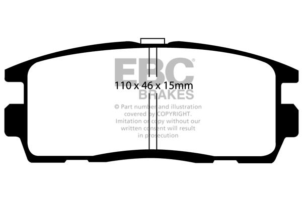 EBC DP1797 Brake Pad Set, disc brake DP1797: Buy near me in Poland at 2407.PL - Good price!