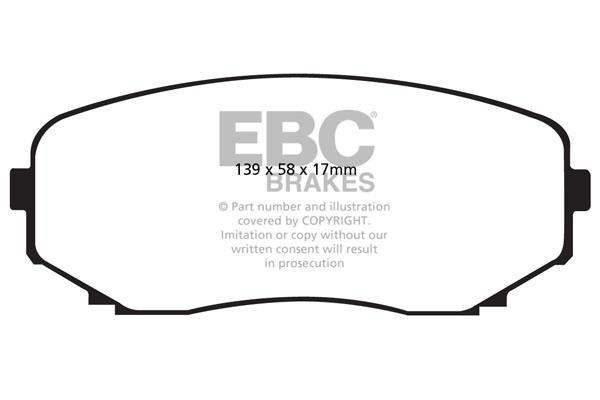EBC DP1794 Brake Pad Set, disc brake DP1794: Buy near me in Poland at 2407.PL - Good price!