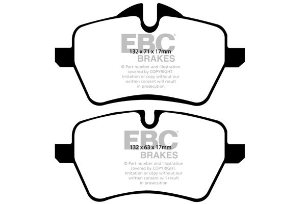 EBC DP1789 Brake Pad Set, disc brake DP1789: Buy near me at 2407.PL in Poland at an Affordable price!