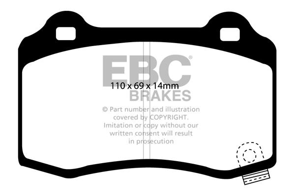 EBC DP1788 Brake Pad Set, disc brake DP1788: Buy near me in Poland at 2407.PL - Good price!