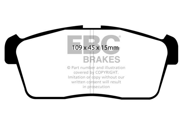 EBC DP1344 Brake Pad Set, disc brake DP1344: Buy near me in Poland at 2407.PL - Good price!