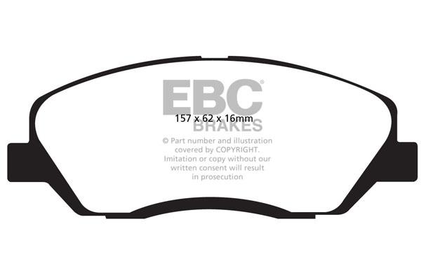 EBC DP1783 Brake Pad Set, disc brake DP1783: Buy near me in Poland at 2407.PL - Good price!