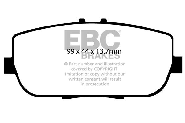 EBC DP1775 Тормозные колодки дисковые, комплект DP1775: Отличная цена - Купить в Польше на 2407.PL!