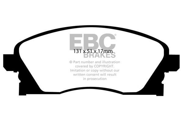 EBC DP1341 Brake Pad Set, disc brake DP1341: Buy near me in Poland at 2407.PL - Good price!