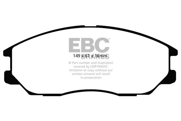 EBC DP1725 Тормозные колодки дисковые, комплект DP1725: Отличная цена - Купить в Польше на 2407.PL!