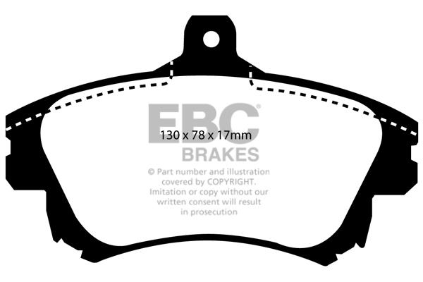 EBC DP1139 Brake Pad Set, disc brake DP1139: Buy near me in Poland at 2407.PL - Good price!