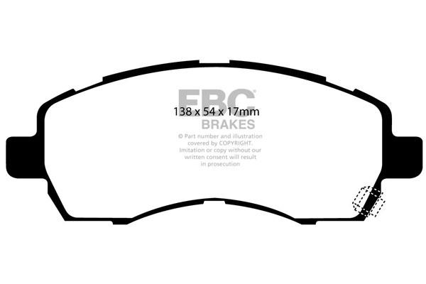 EBC DP1138 Brake Pad Set, disc brake DP1138: Buy near me in Poland at 2407.PL - Good price!