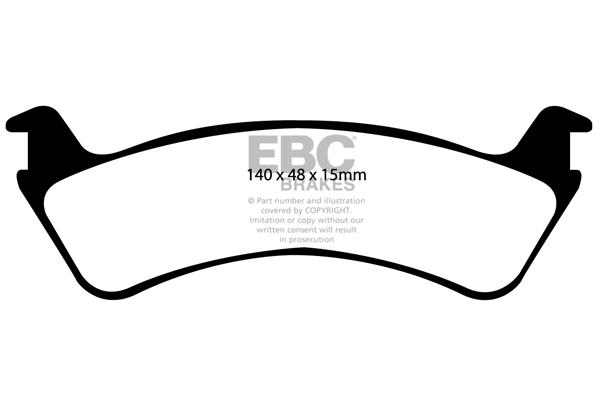 EBC DP1130 Brake Pad Set, disc brake DP1130: Buy near me in Poland at 2407.PL - Good price!