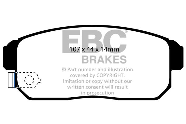 EBC DP1691 Brake Pad Set, disc brake DP1691: Buy near me in Poland at 2407.PL - Good price!