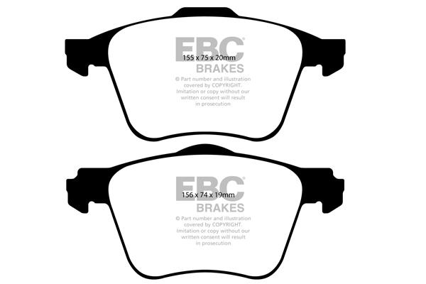 EBC DP1690 Brake Pad Set, disc brake DP1690: Buy near me in Poland at 2407.PL - Good price!
