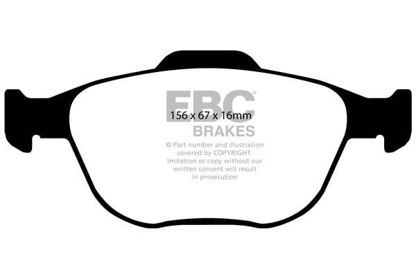 EBC DP1641 Brake Pad Set, disc brake DP1641: Buy near me in Poland at 2407.PL - Good price!